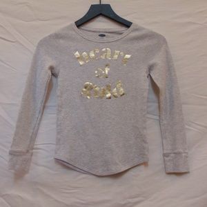 Girls grey long sleeve thermal